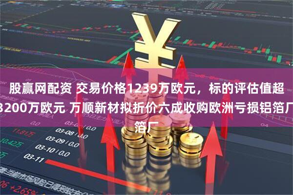 股赢网配资 交易价格1239万欧元，标的评估值超3200万欧元 万顺新材拟折价六成收购欧洲亏损铝箔厂